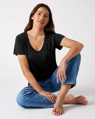 Black Women's Perfect Pocket Tee