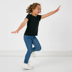 Black Puff Sleeve Tee