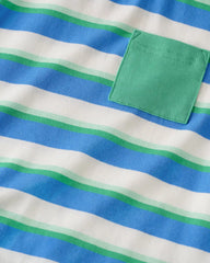 Blue Bolt Stripes Relaxed Pocket Tee