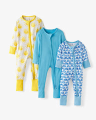 Blue Rainbows, Sky Blue & Sunshine Zippy Grow With Me Three Pack Gift Box
