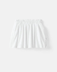 Bright White Denim Skort