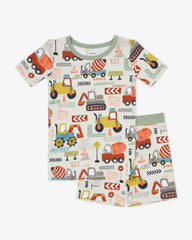 Mini Builders Two-Piece Short Sleeve & Shorts Pajama Set