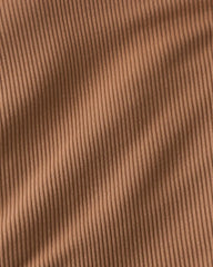 Chestnut Brown Ribbed Zippy
