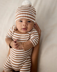 Chestnut Brown Stripe Crescent Zippy