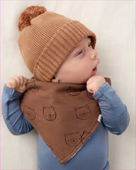 Teddy Tracks Bandana Bib