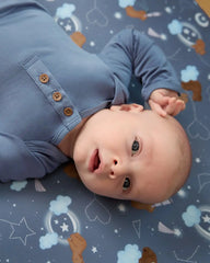 Hazy Blue Henley Bodysuit