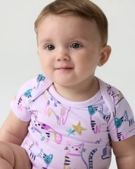 Whiskers & Wags Purple Bodysuit