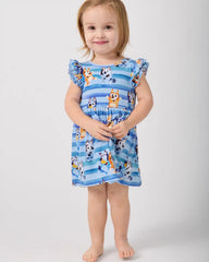 Bluey Dance All Day Flutter Skater Dress with Bodysuit