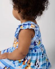 Bluey Dance All Day Flutter Skater Dress with Bodysuit