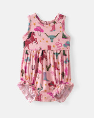 Pink Rancher Roundup Bubble Romper