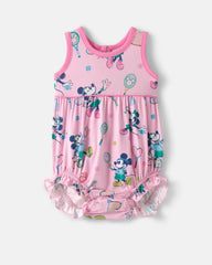 Disney Mickey Mouse & Minnie Mouse Match Bubble Romper