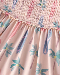 Palm Dunes Smocked Tank & Shorts Set