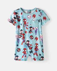 Spidey & His Amazing Friends Tiny Webs Pocket Shorty Romper