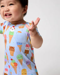 Scoop Squad Pocket Shorty Romper