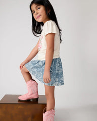 Howdy Cowgirl Puff Sleeve Tee