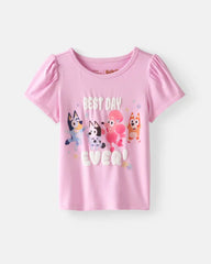 Bluey Best Day Ever Puff Sleeve Tee