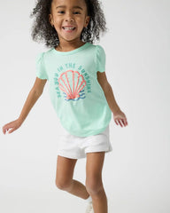 Sparkling Seas Puff Sleeve Tee