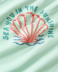 Sparkling Seas Puff Sleeve Tee