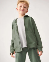 Moss Zip Hoodie