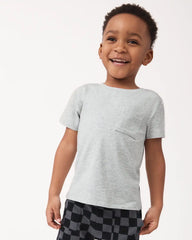 Light Heather Gray Relaxed Pocket Tee