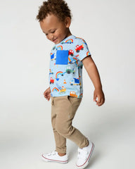 Rainbow Trucks Relaxed Pocket Tee