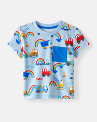 Rainbow Trucks Relaxed Pocket Tee