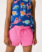 Pink Spark Denim Shorts