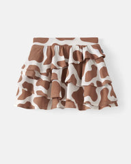 Milk Chocolate Moo Crew Ruffle Skort