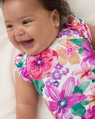 Hibiscus Blooms Flutter Bodysuit