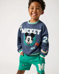 Disney Mickey Mouse Sports Club Drop Shoulder Crewneck