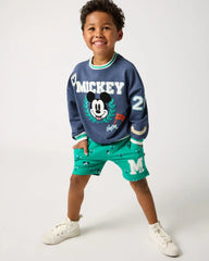 Disney Mickey Mouse Sports Club Drop Shoulder Crewneck