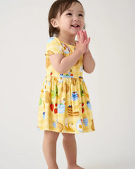Breakfast Bunch Skater Dress with Bodysuit