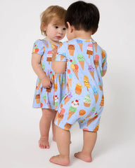 Scoop Squad Skater Dress with Bodysuit