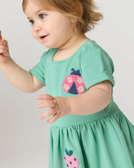 Garden Party Short Sleeve Dress with Bloomer