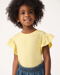 Lemon Twist Flutter Tee