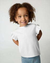 Bright White Flutter Tee