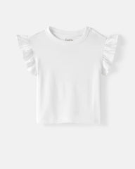 Bright White Flutter Tee