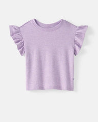 Heather Lavender Flutter Tee