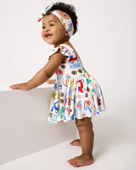 Ciao Bella Flutter Twirl Dress with Bodysuit