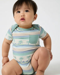 Swell Stripes Pocket Bodysuit
