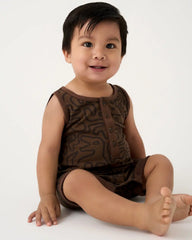 Dino Maze Henley Romper