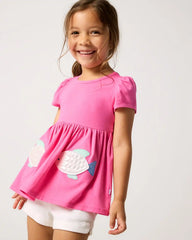 Sparkling Scales Empire Tunic Top