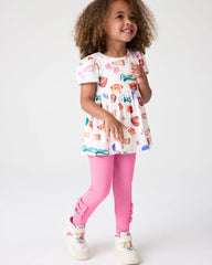Pop Pink Bow Legging