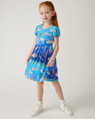 Underwater Discovery Bow Back Skater Dress
