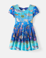 Underwater Discovery Bow Back Skater Dress