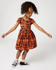 Midnight Mischief Bow Back Skater Dress