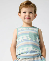 Swell Stripes Pocket Tank