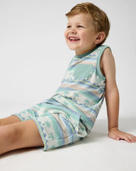 Swell Stripes Drawstring Shorts