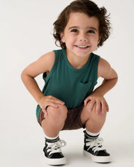 Muted Spruce Pocket Tank