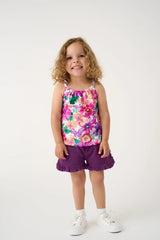 Royal Violet Ruffle Shorts